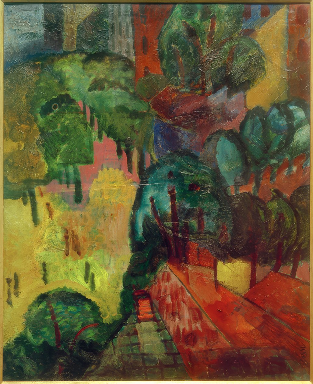 Paisaje urbano parisino de Erma Bossi