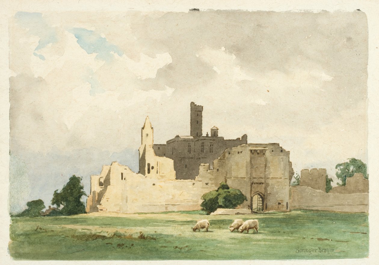 Castillo de Warkworth de Ernest Benger or Berenger