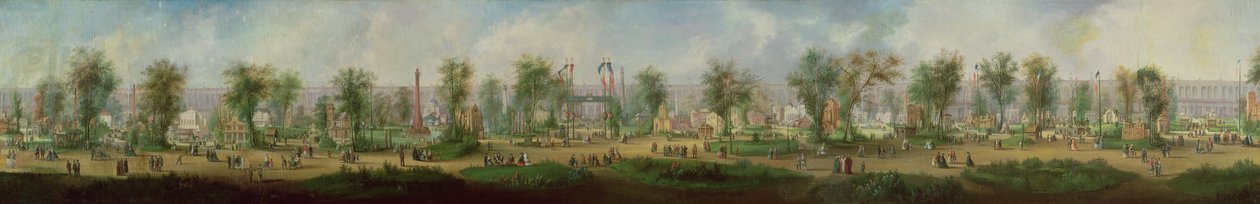 Vista panorámica de la Exposición de 1855 de Ernest Lami de Nozan