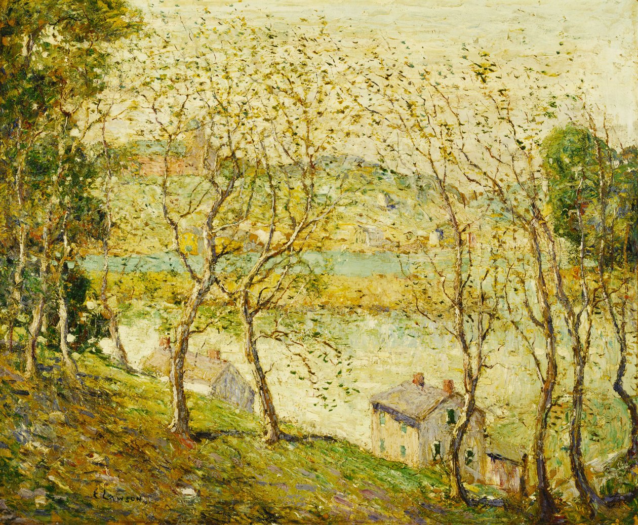 Primavera, Río Harlem de Ernest Lawson