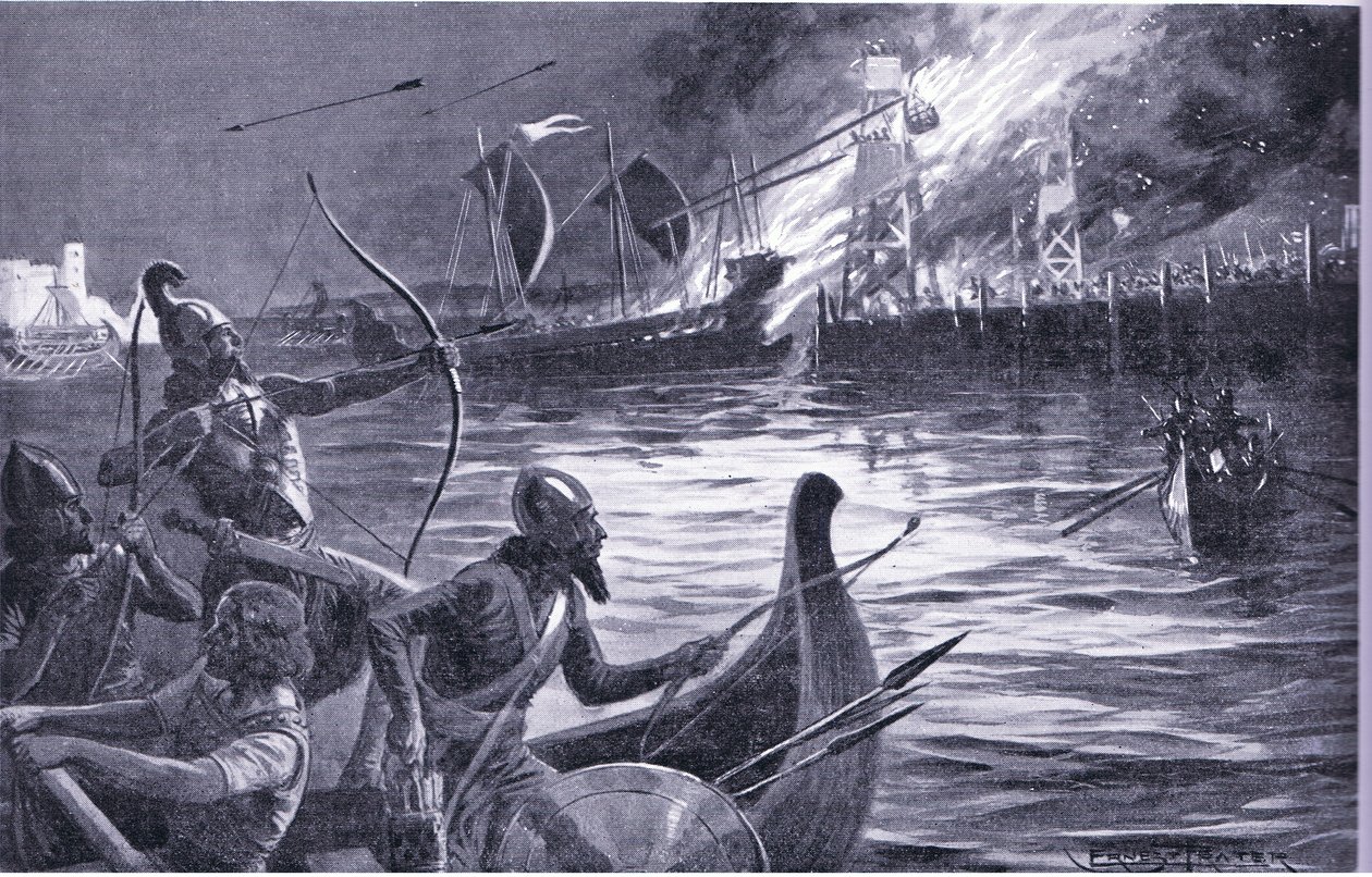 Asedio de Tiro por Alejandro Magno de Ernest Prater