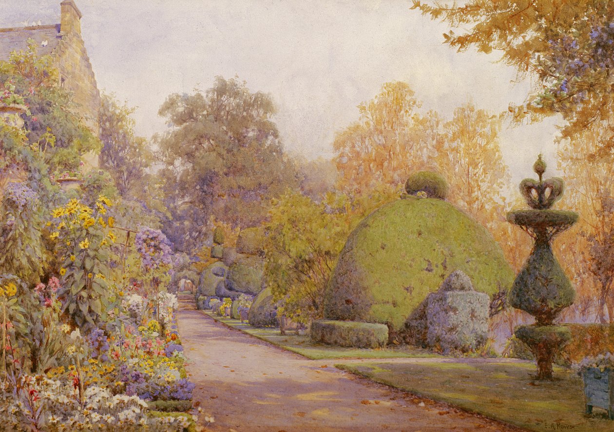 El paseo de los tejos, Barncluith, Strathclyde de Ernest Arthur Rowe