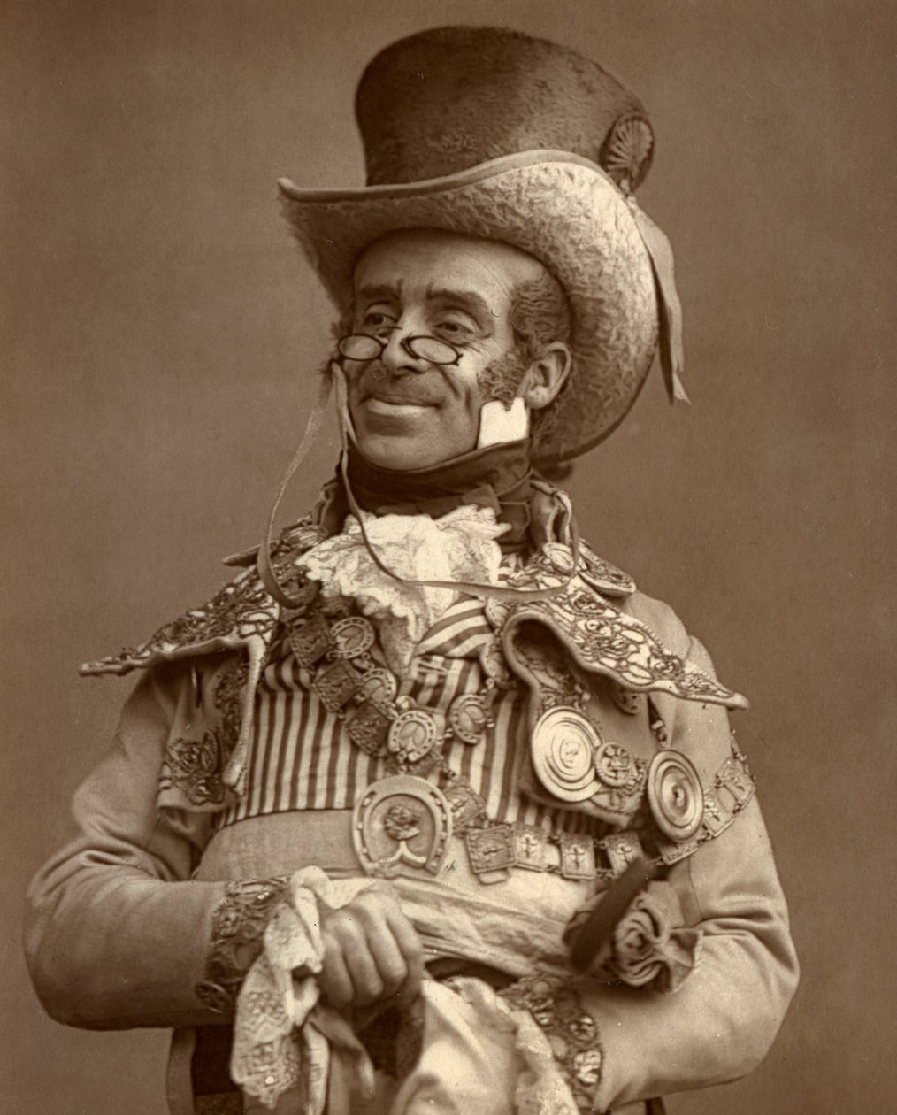 Arthur Roberts, actor británico, comediante y artista de music hall, 1888 de Ernest Barraud