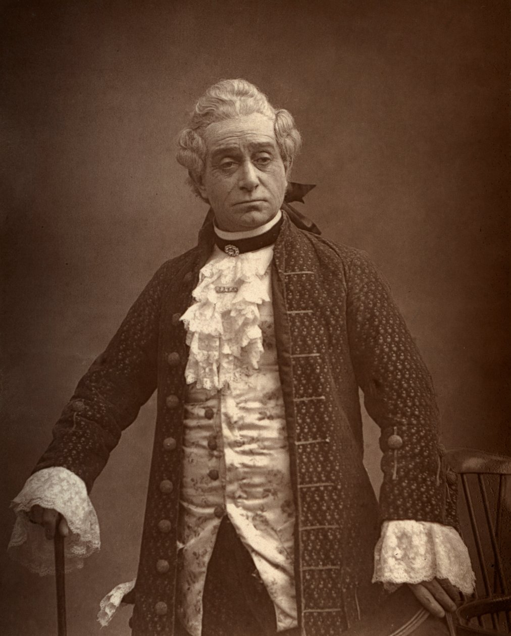 David James, actor británico, en David Garrick, 1887 de Ernest Barraud