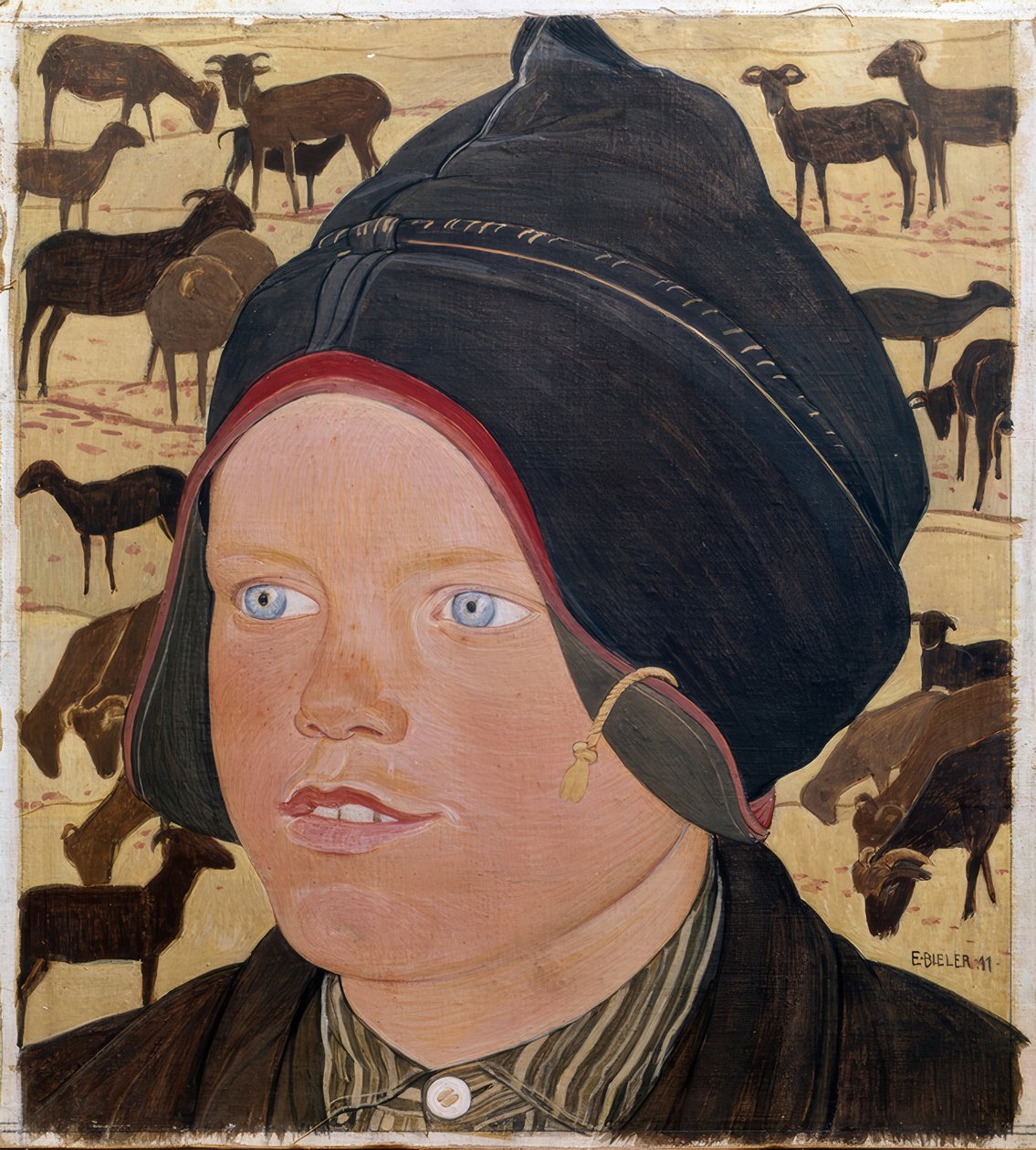 La chica de las ovejas de Ernest Bieler