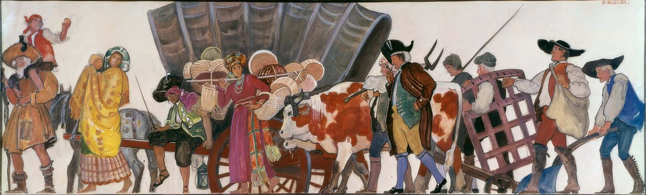 Desfile, gitanos y agricultores de Ernest Bieler