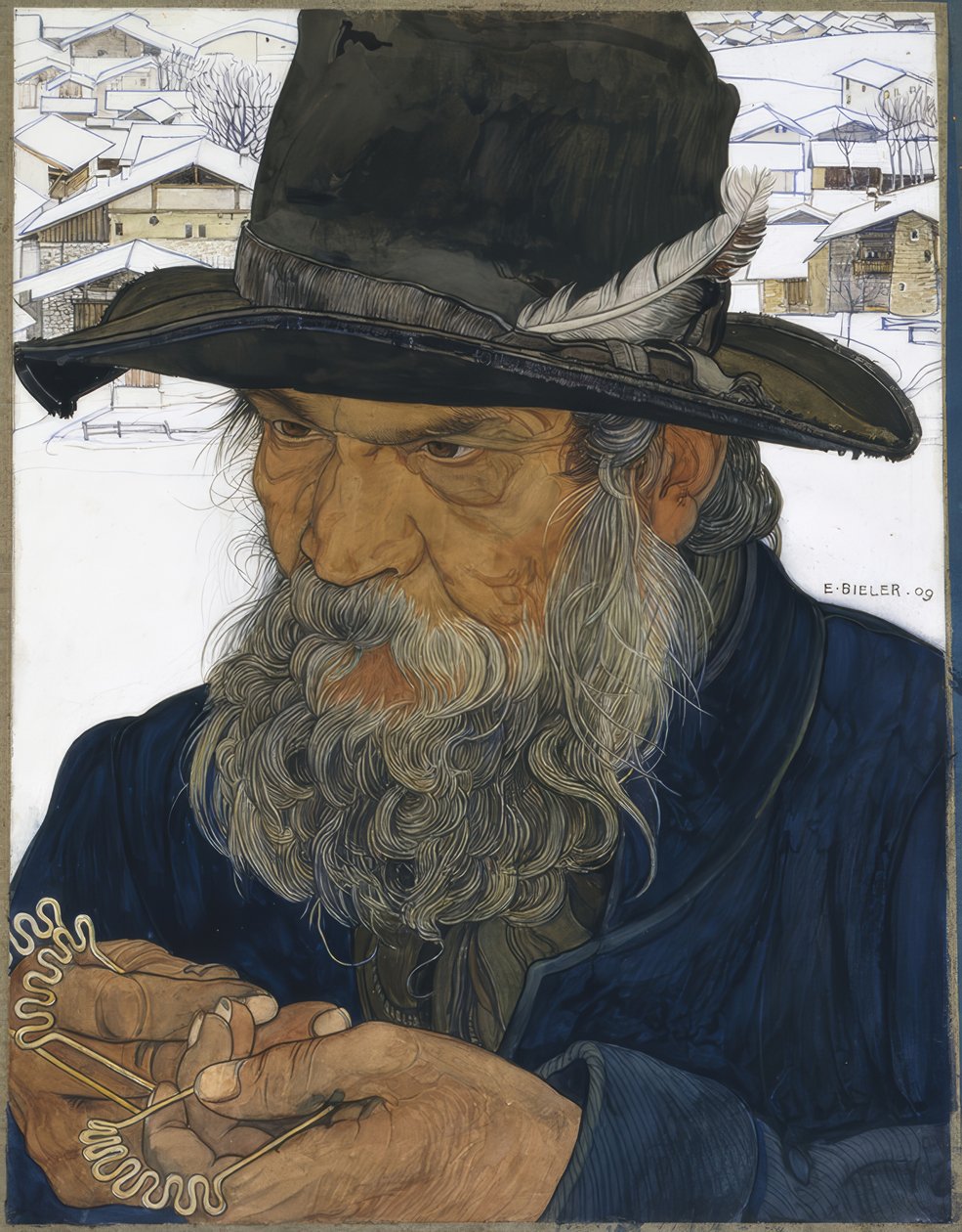 Herrero de clavos en Granois de Ernest Bieler
