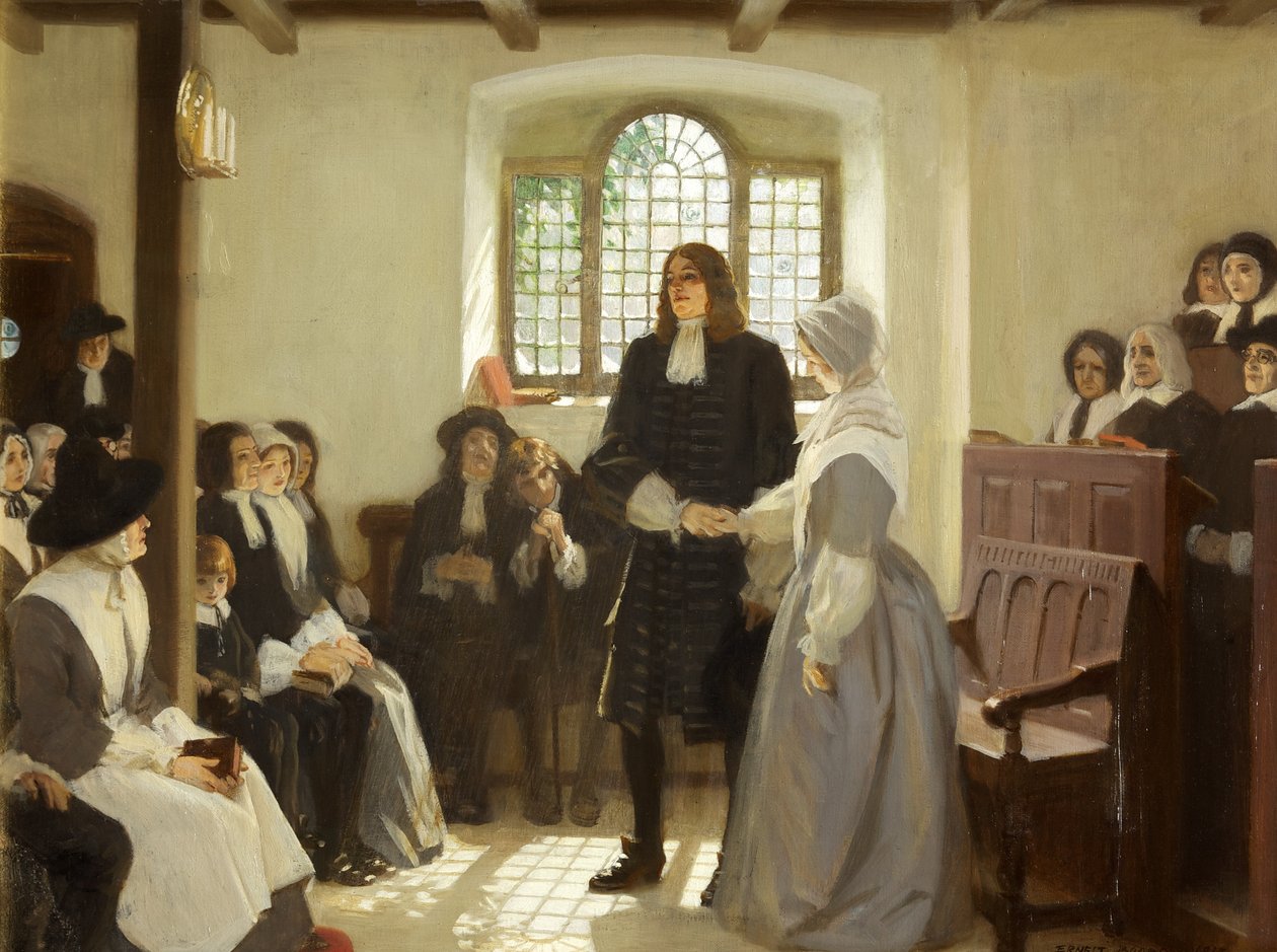 El matrimonio de William Penn y Hannah Callowhill de Ernest Board