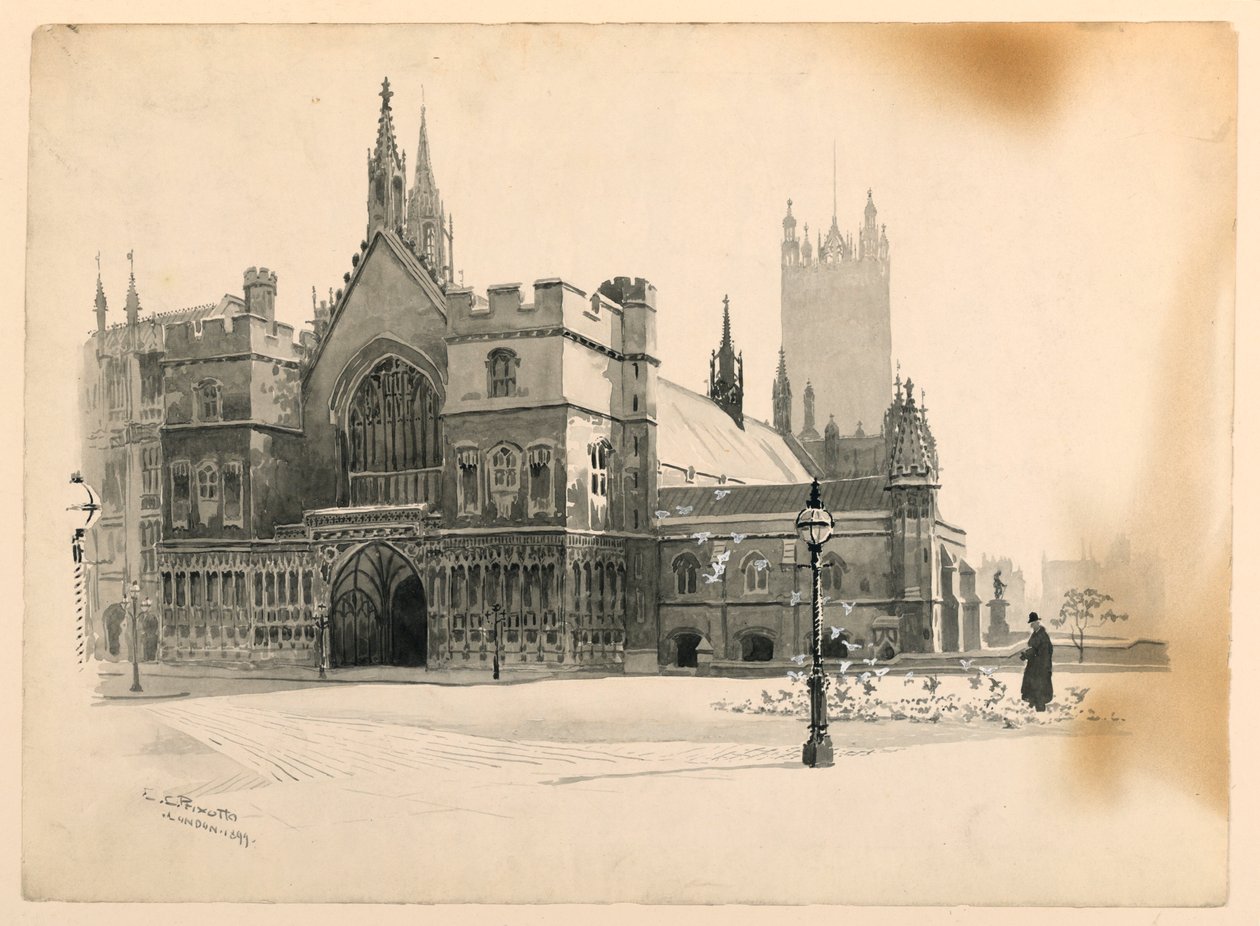 Exterior del Salón de Westminster de Ernest Clifford Peixotto
