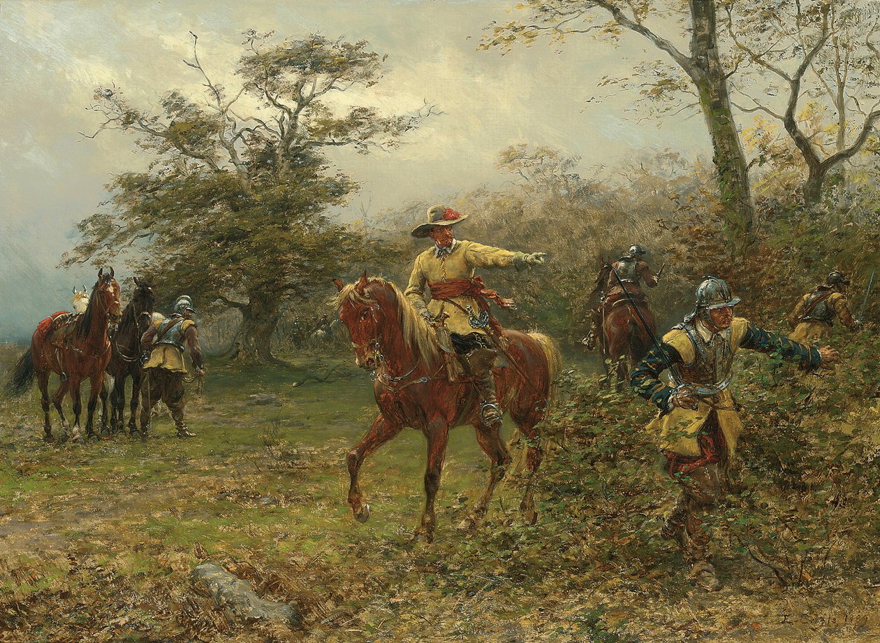 El roble de Boscobel, 1889 de Ernest Crofts