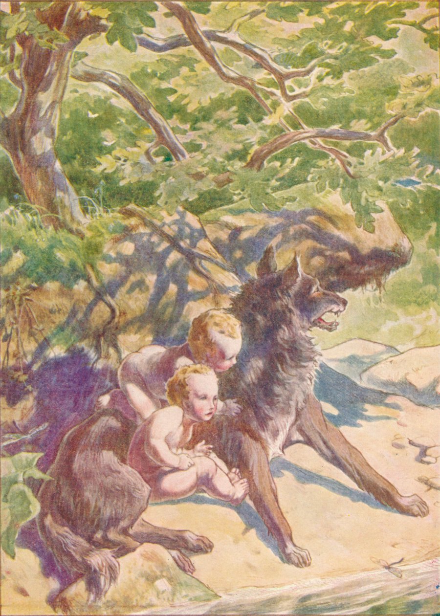 Bajando al río vino una loba a beber, c1912 de Ernest Dudley Heath