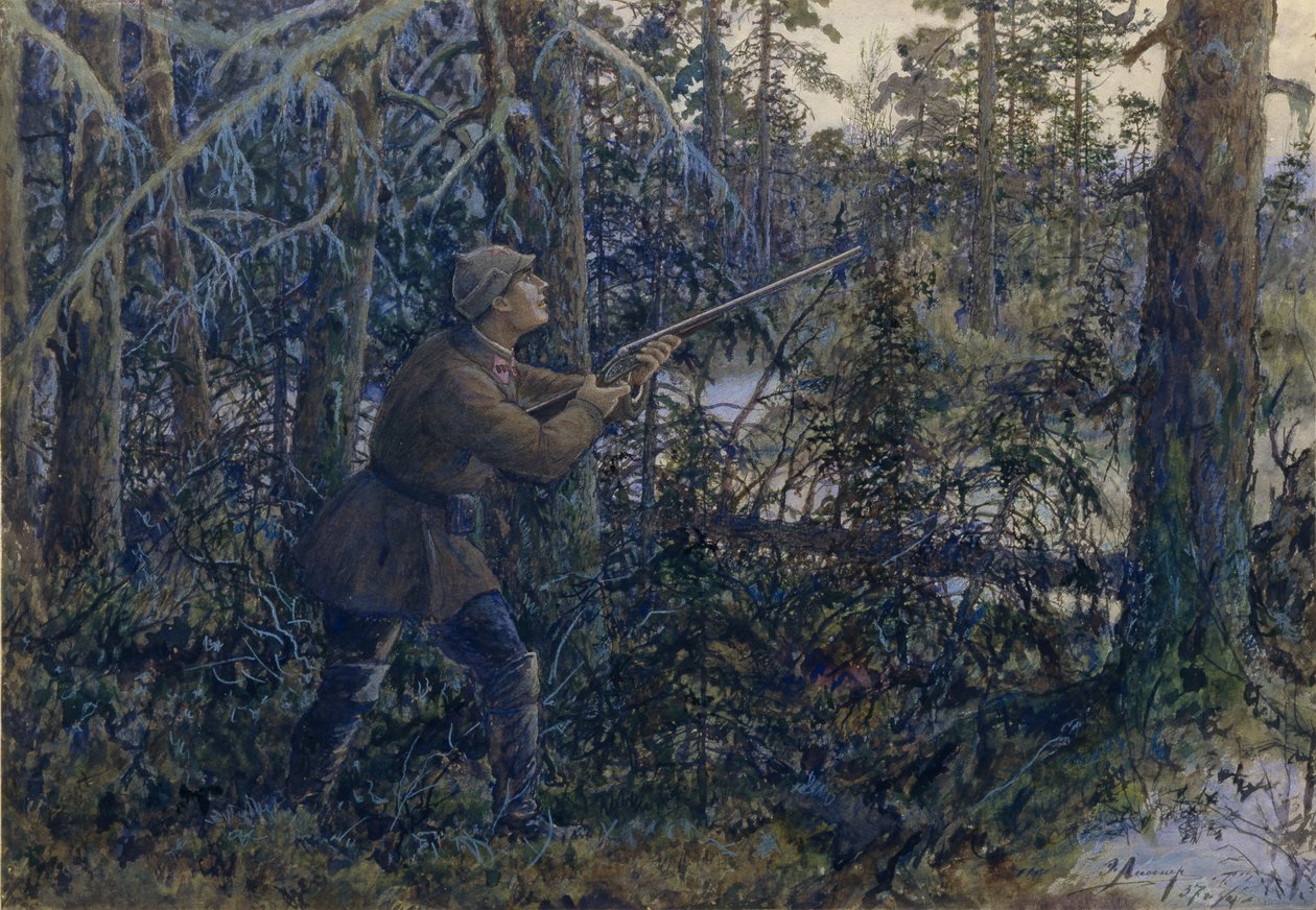 Caza de urogallos de Ernest Ernestovich Lissner