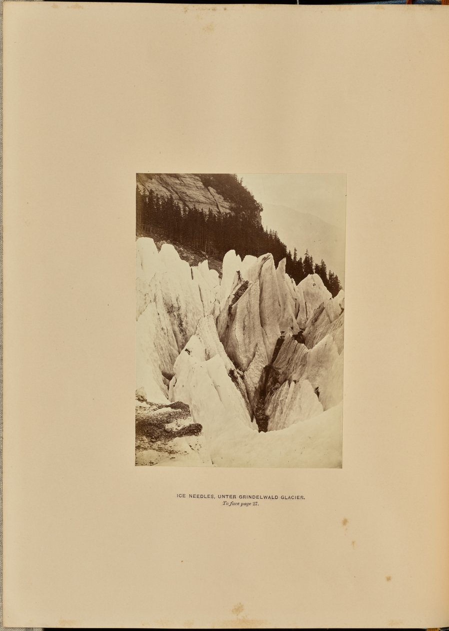 Agujas de hielo - Bajo el glaciar de Grindelwald de Ernest H. Edwards