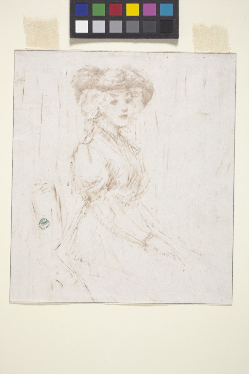 Mujer sentada (monocopia) de Ernest Haskell