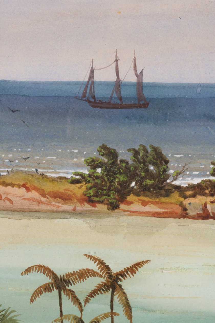Detalle de Tríptico de un Atolón de Ernest Henry Griset
