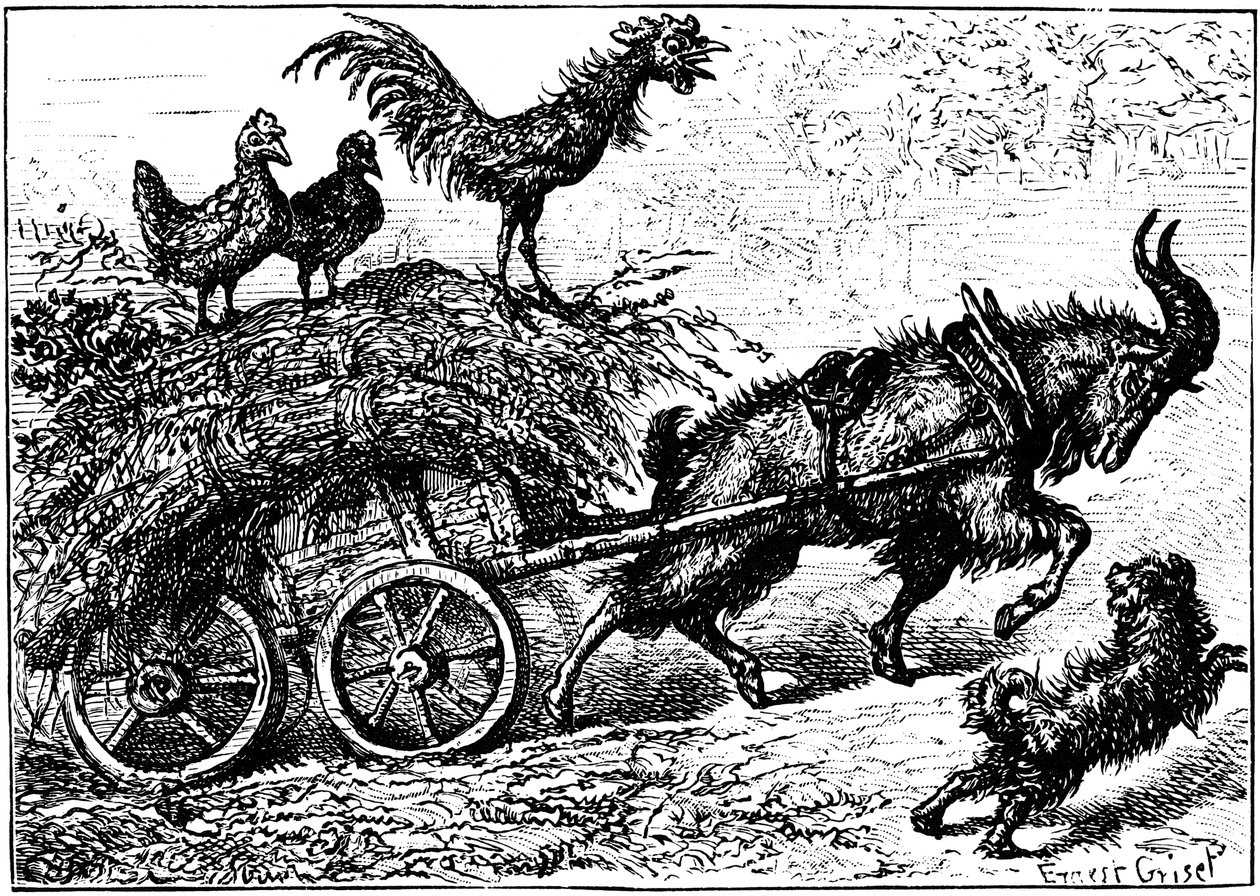 Ilustración del libro infantil Little Bo-Peep, c1880 de Ernest Henry Griset