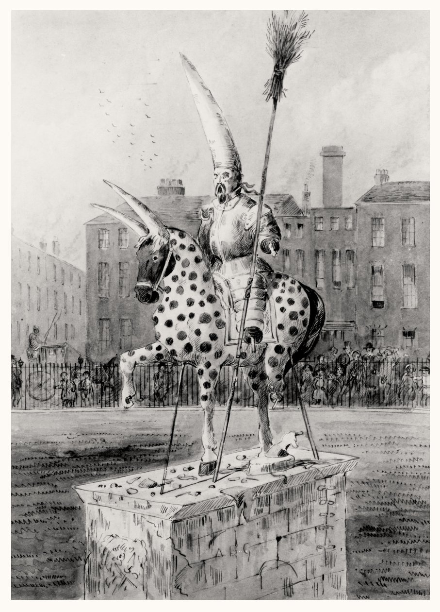 La estatua en Leicester Square, la mañana del miércoles 17 de octubre de 1866 de Ernest Henry Griset
