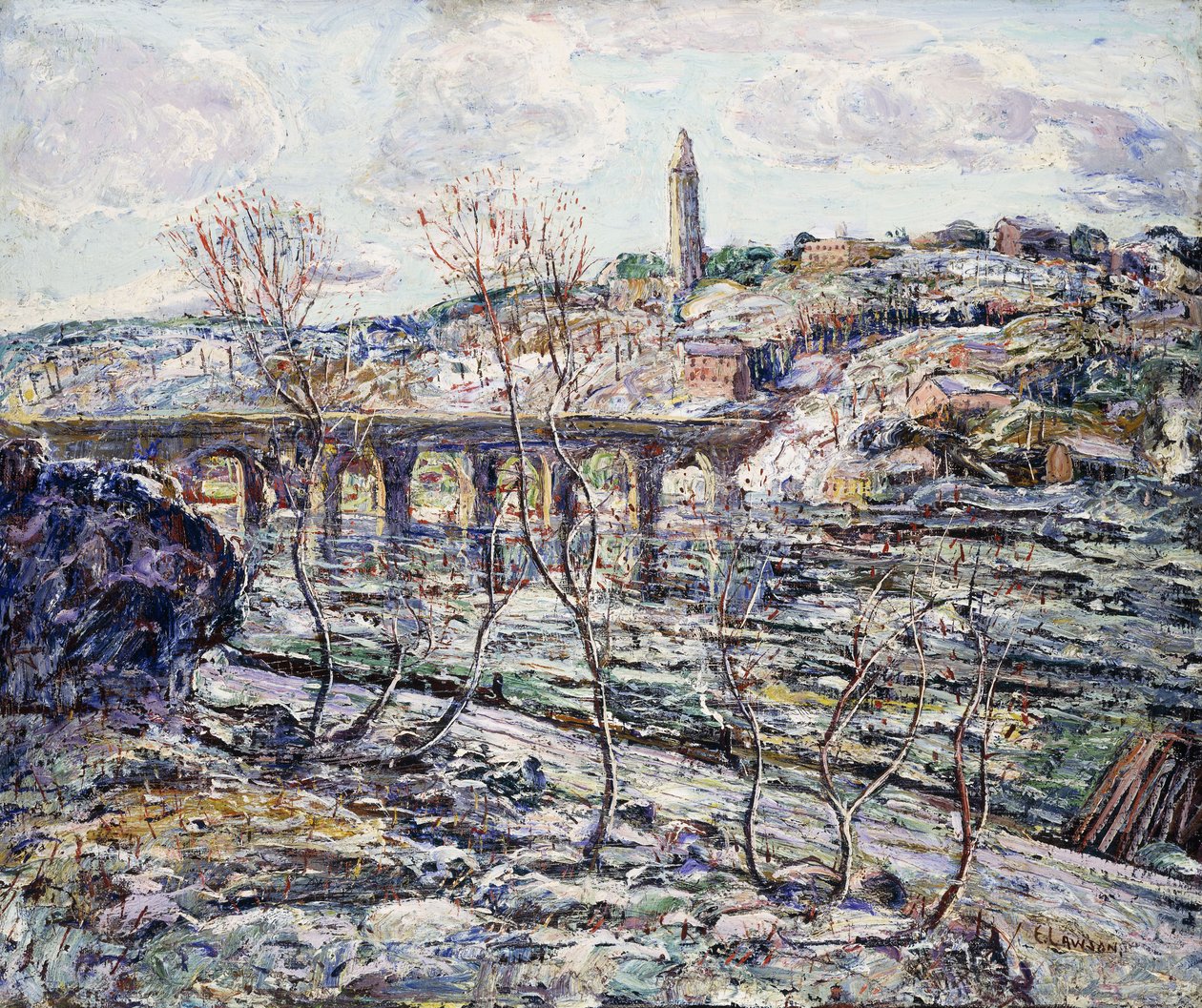 Puente del río Harlem de Ernest Lawson