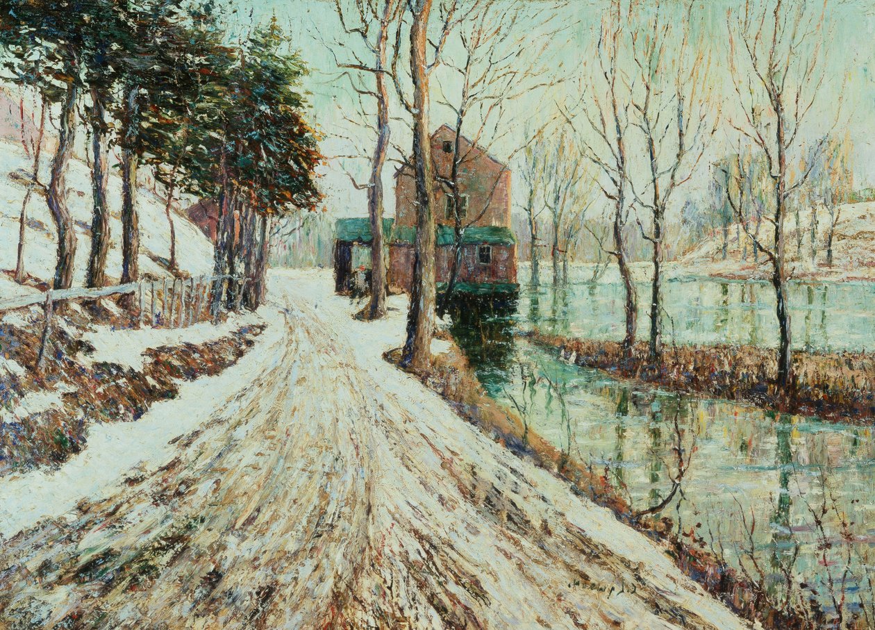 Nieve Derritiéndose de Ernest Lawson