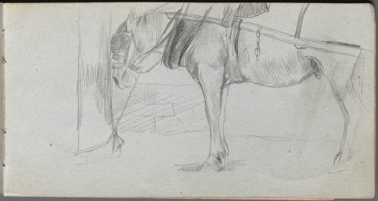 Sketchbook, page 06: Study of a Horse de Ernest Meissonier