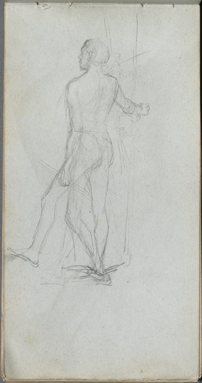 Estudio de desnudo masculino de Jean Louis Ernest Meissonier