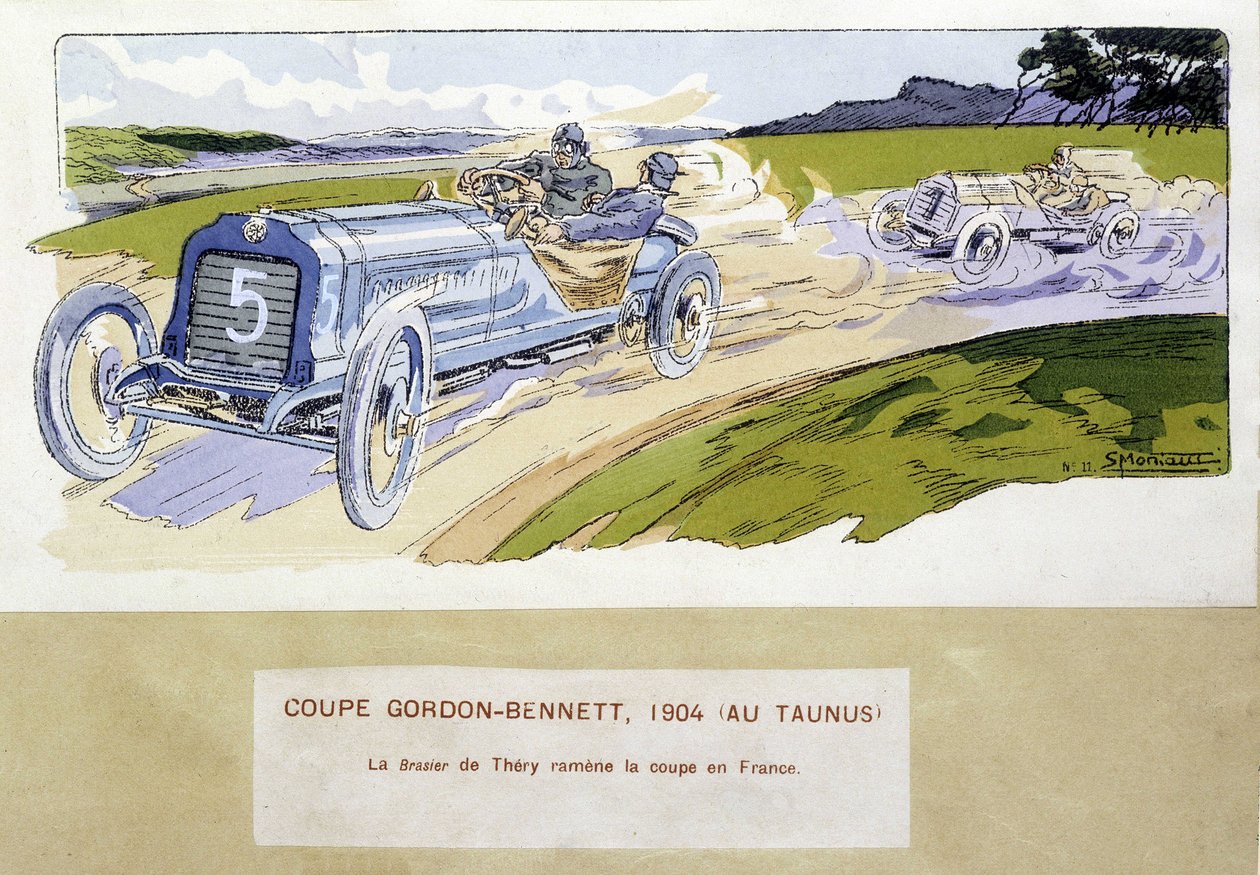 Carrera: la Copa Gordon Bennett en 1904 de Ernest Montaut