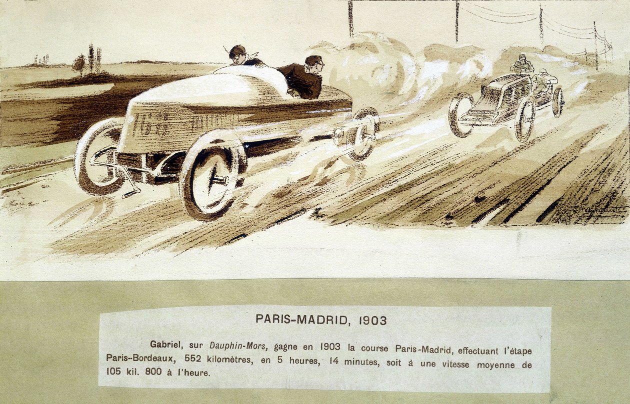 La carrera París-Madrid de Ernest Montaut