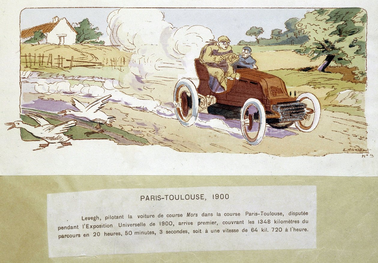 La carrera París - Toulouse en 1900 de Ernest Montaut