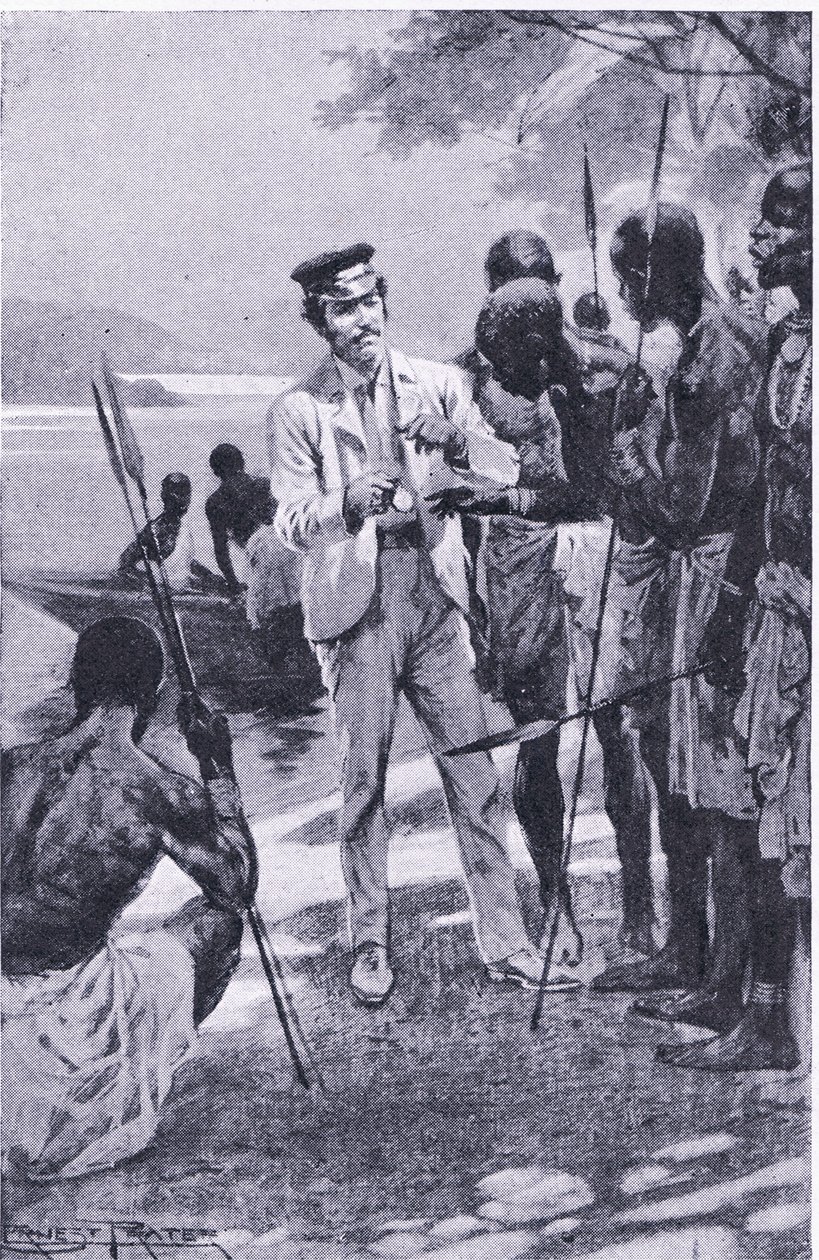 Ganando amistad con un reloj (ilustración de Cassells Romance of Famous Lives, c.1940) de Ernest Prater