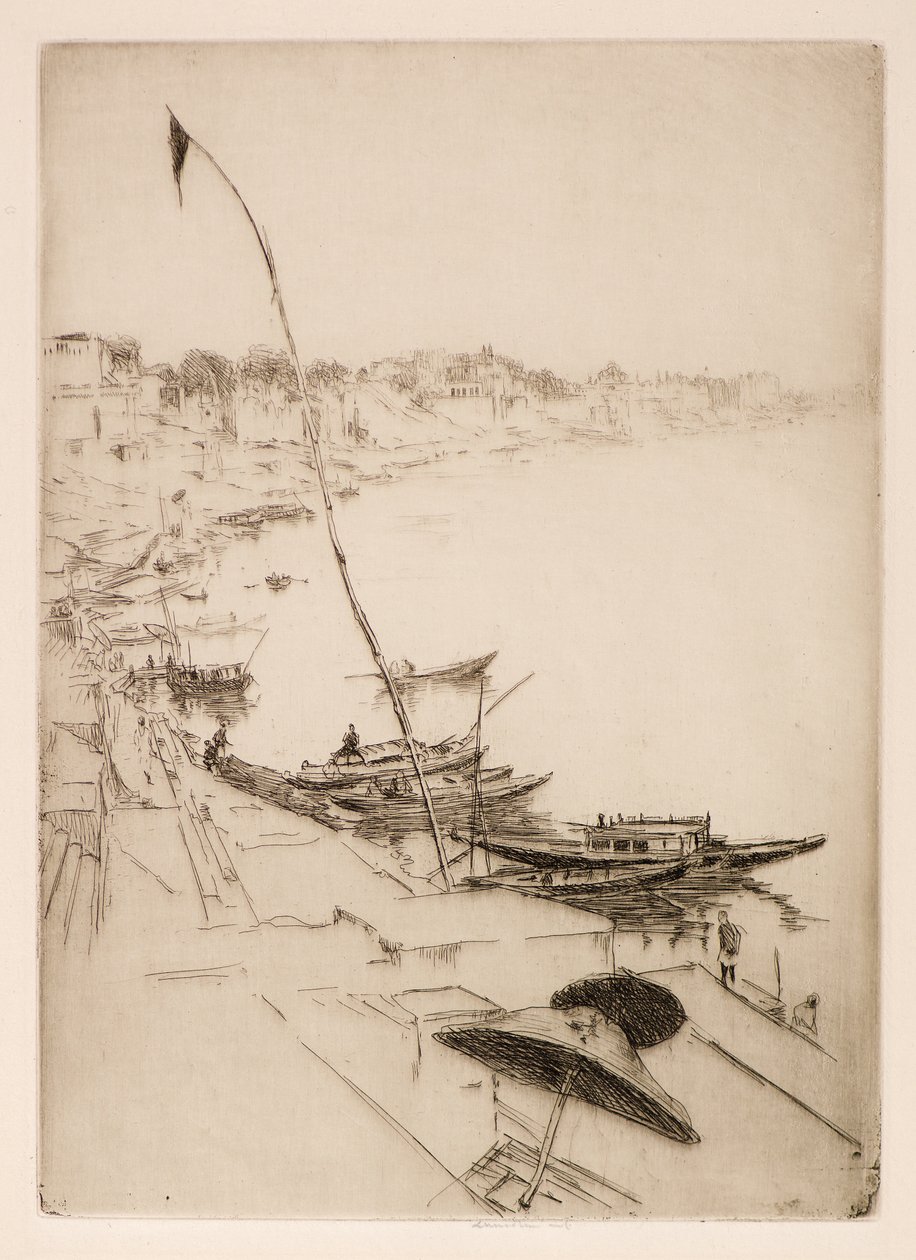 La bandera de la oración, siglo XX (aguafuerte y punta seca) de Ernest Stephen Lumsden