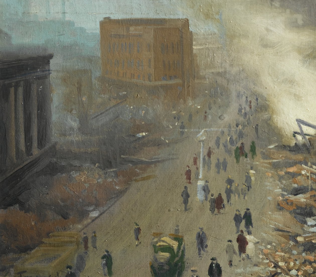 El nuevo orden en Europa, Coventry bombardeado noviembre de 1940, 1940 de Ernest Townsend