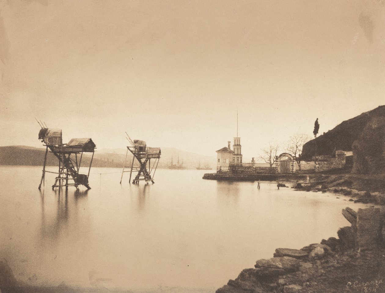 Pesquerías en Kiretch-Bournou, 1854 de Ernest de Caranza