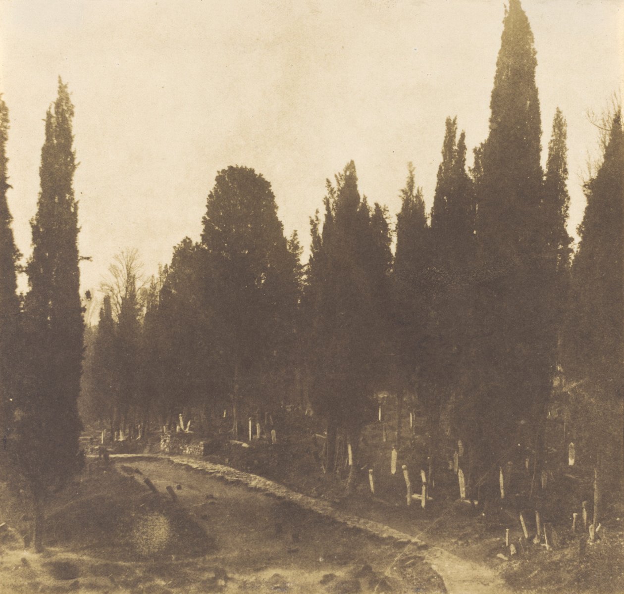 Turquía: Cementerio de Scutari,1852 (foto) de Ernest de Caranza