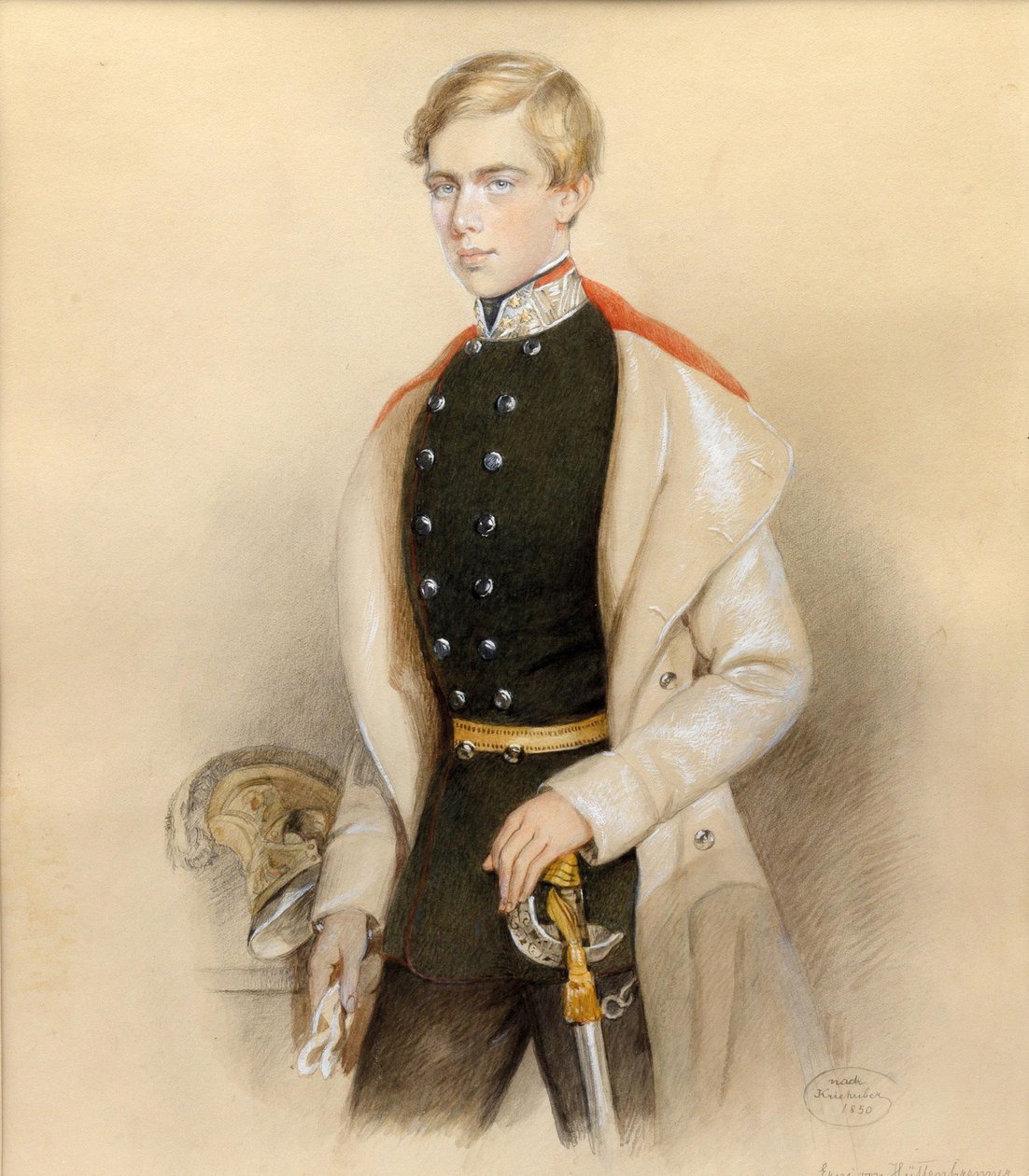 Archiduque Fernando Maximiliano de Austria 1832-1867, 1850 de Erni von Hüttenbrenner