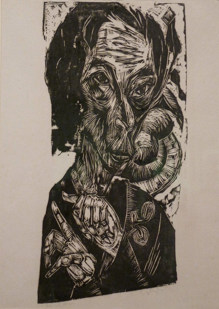 Cabeza del enfermo de Ernst Ludwig Kirchner