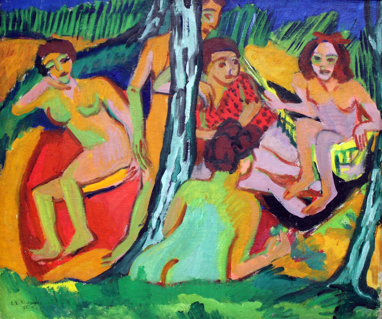 Bañistas de Ernst Ludwig Kirchner