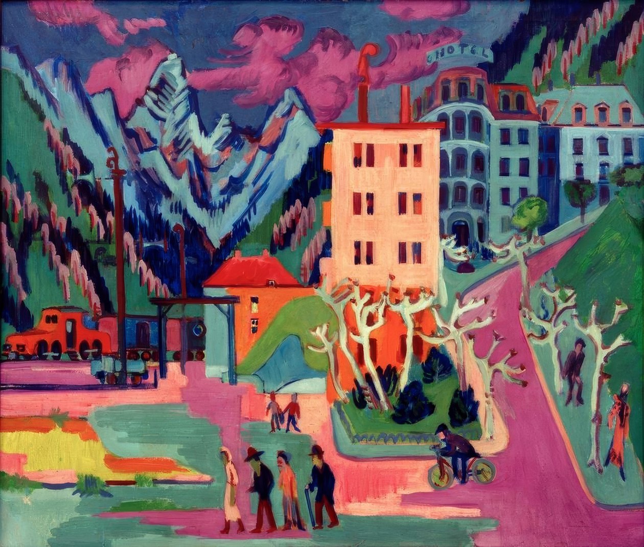 Estación de tren de Davos de Ernst Ludwig Kirchner