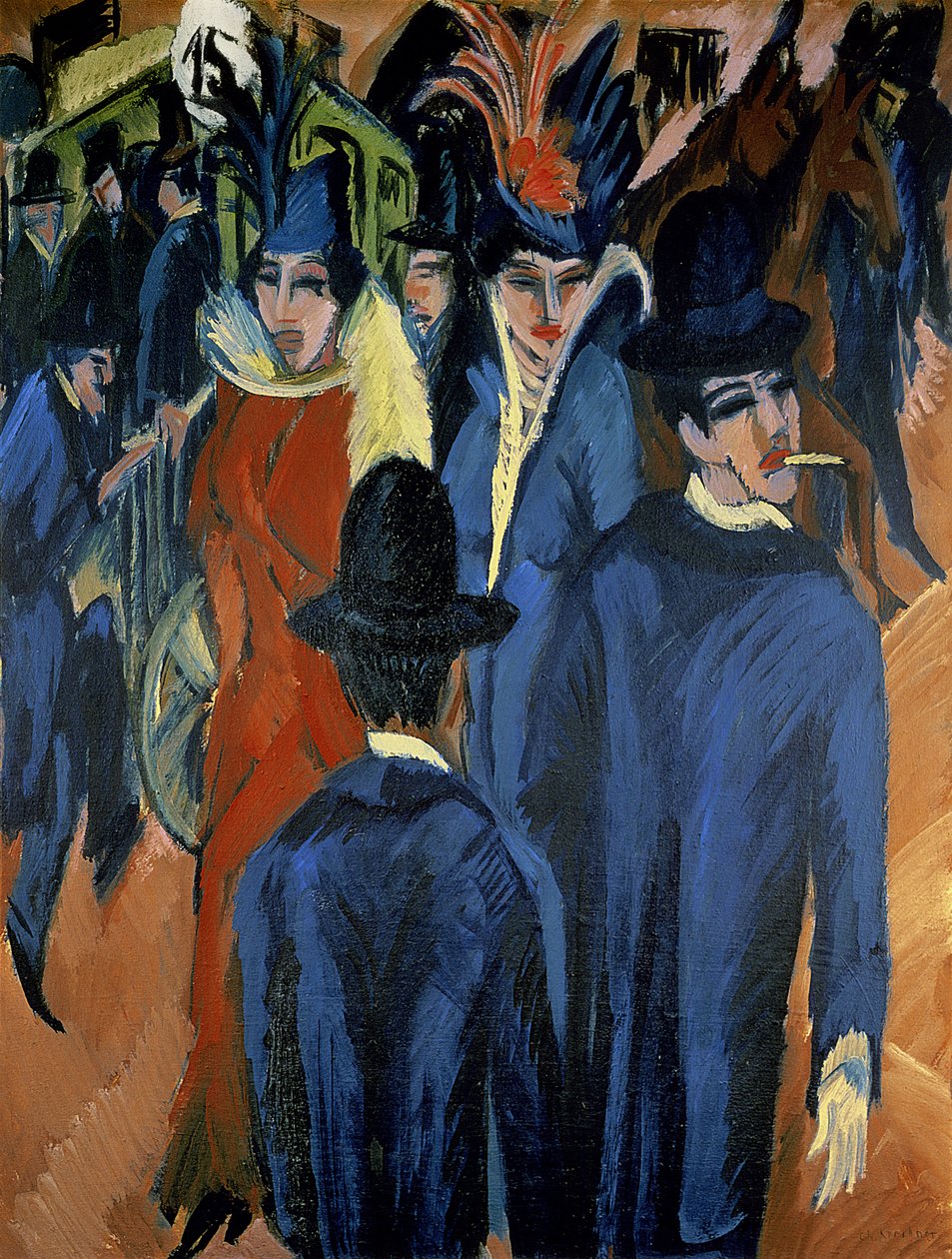 Escena Callejera en Berlín, 1913 de Ernst Ludwig Kirchner