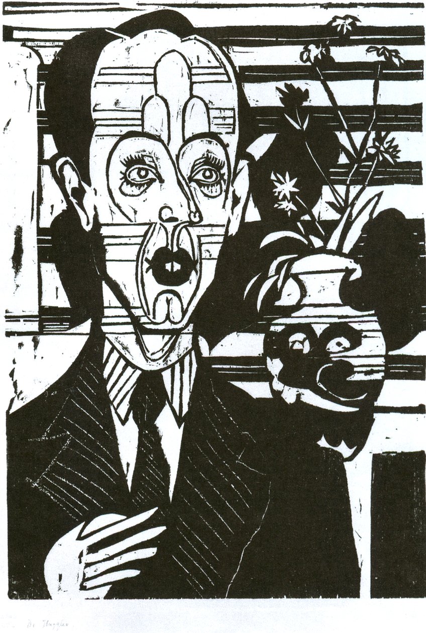 Retrato del Dr. Huggler de Ernst Ludwig Kirchner