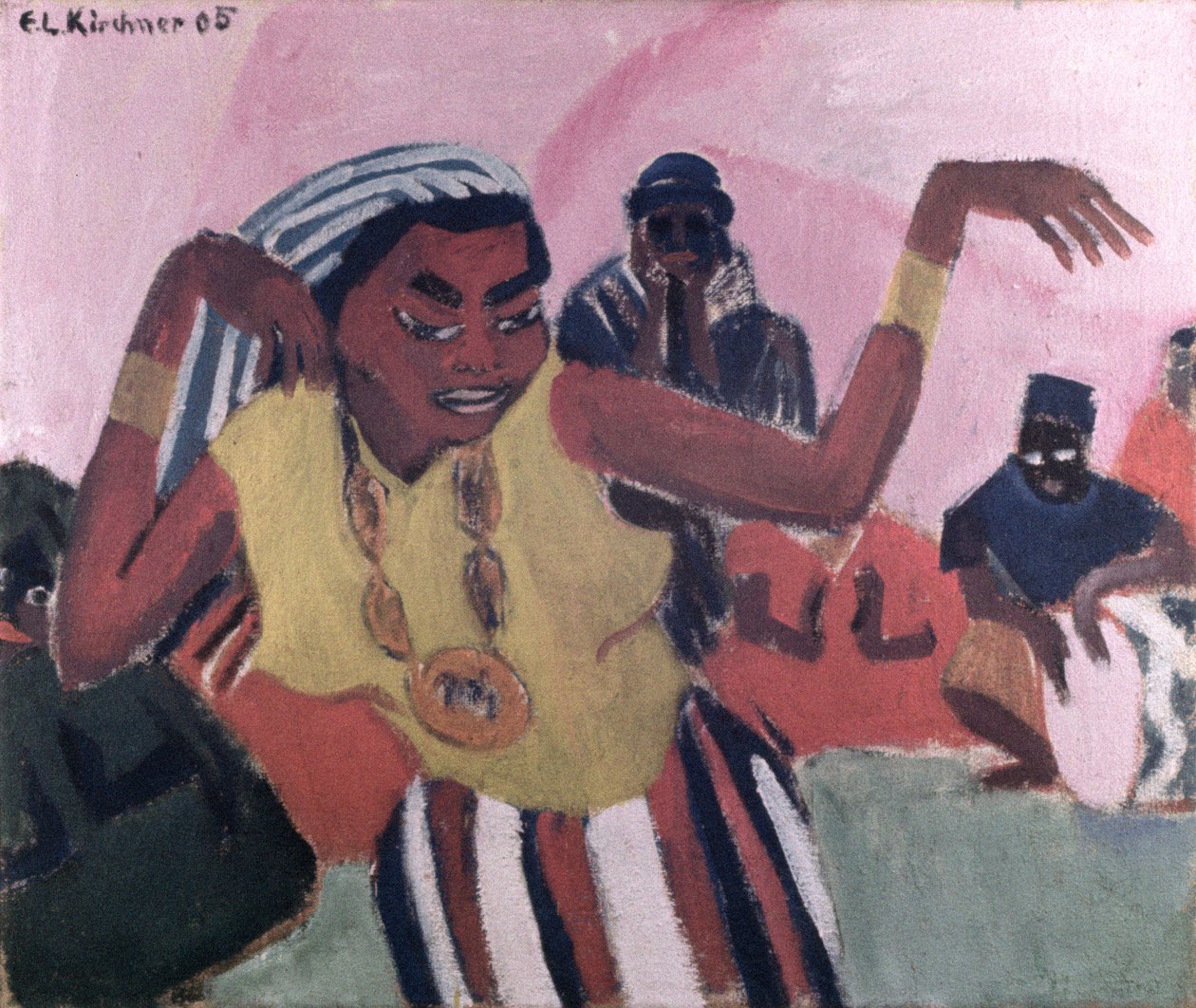 Bailarín negro, 1909 de Ernst Ludwig Kirchner