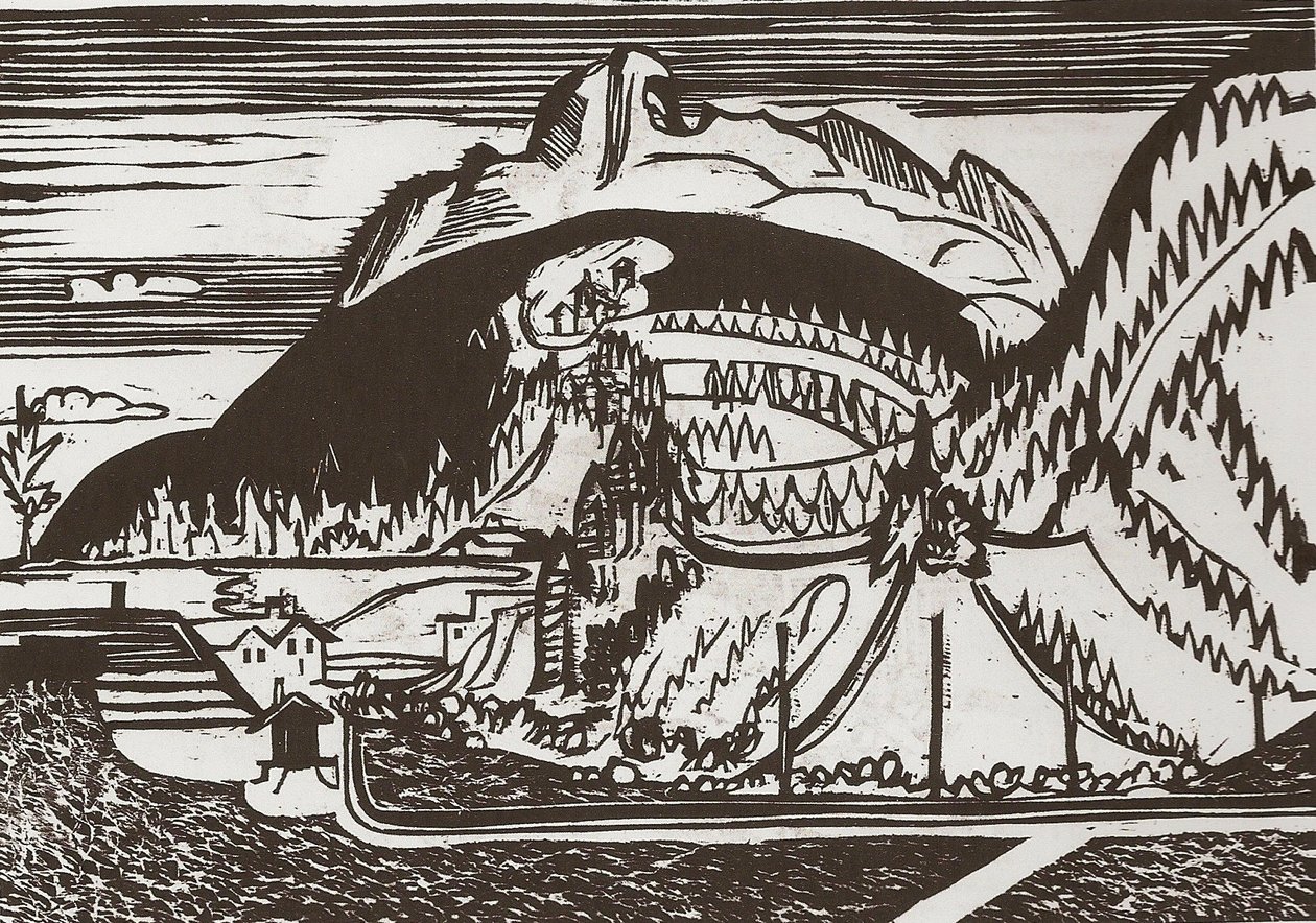 Montaña Clavadeler de Ernst Ludwig Kirchner