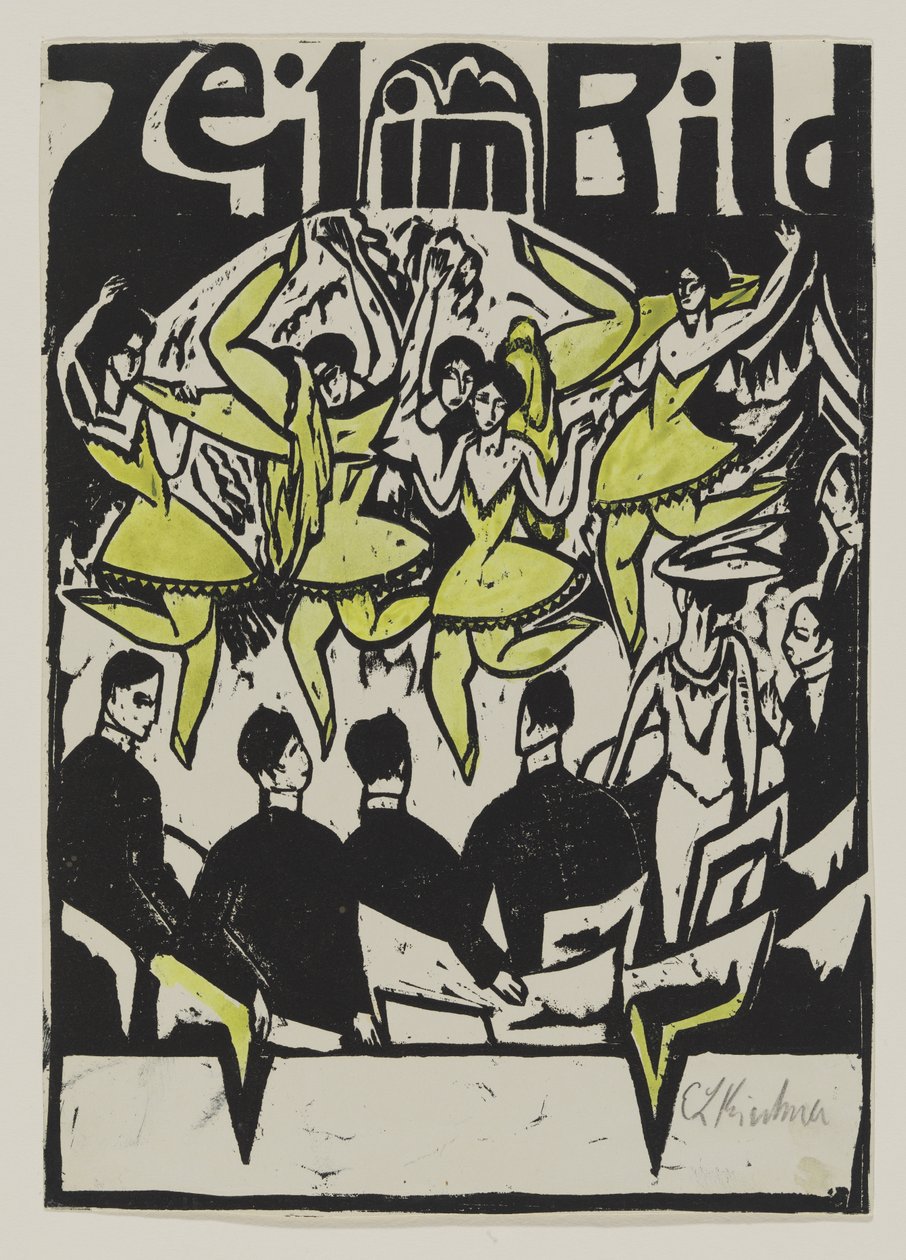 Bailarines en el palacio de hielo, 1912 de Ernst Ludwig Kirchner