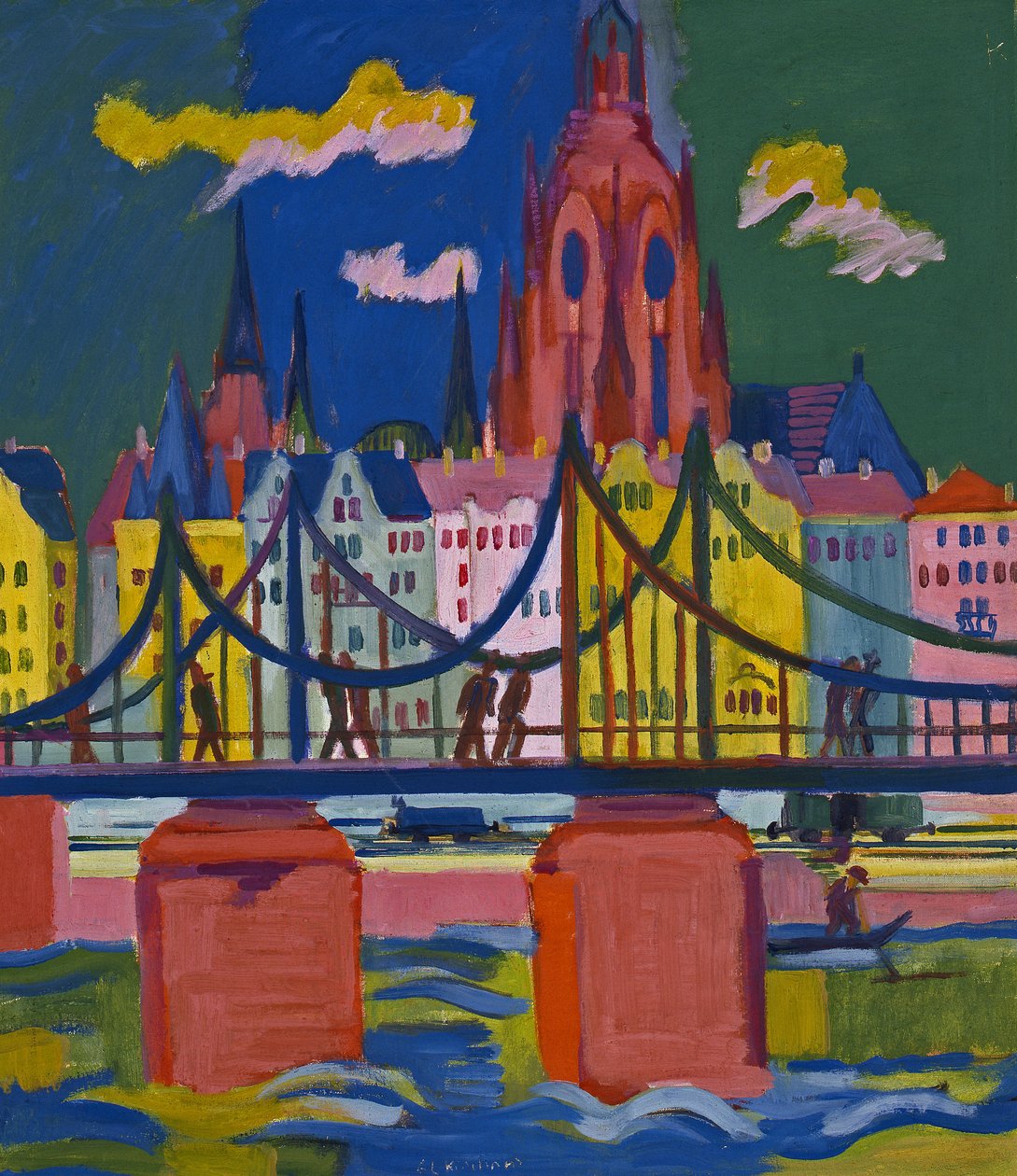 La catedral de Frankfurt de Ernst Ludwig Kirchner