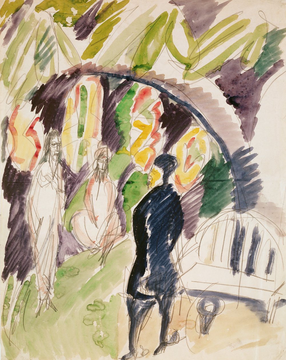 Diván (Sofá) 1912-14 de Ernst Ludwig Kirchner