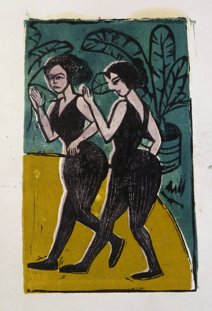 Bailarinas de claqué inglesas de Ernst Ludwig Kirchner