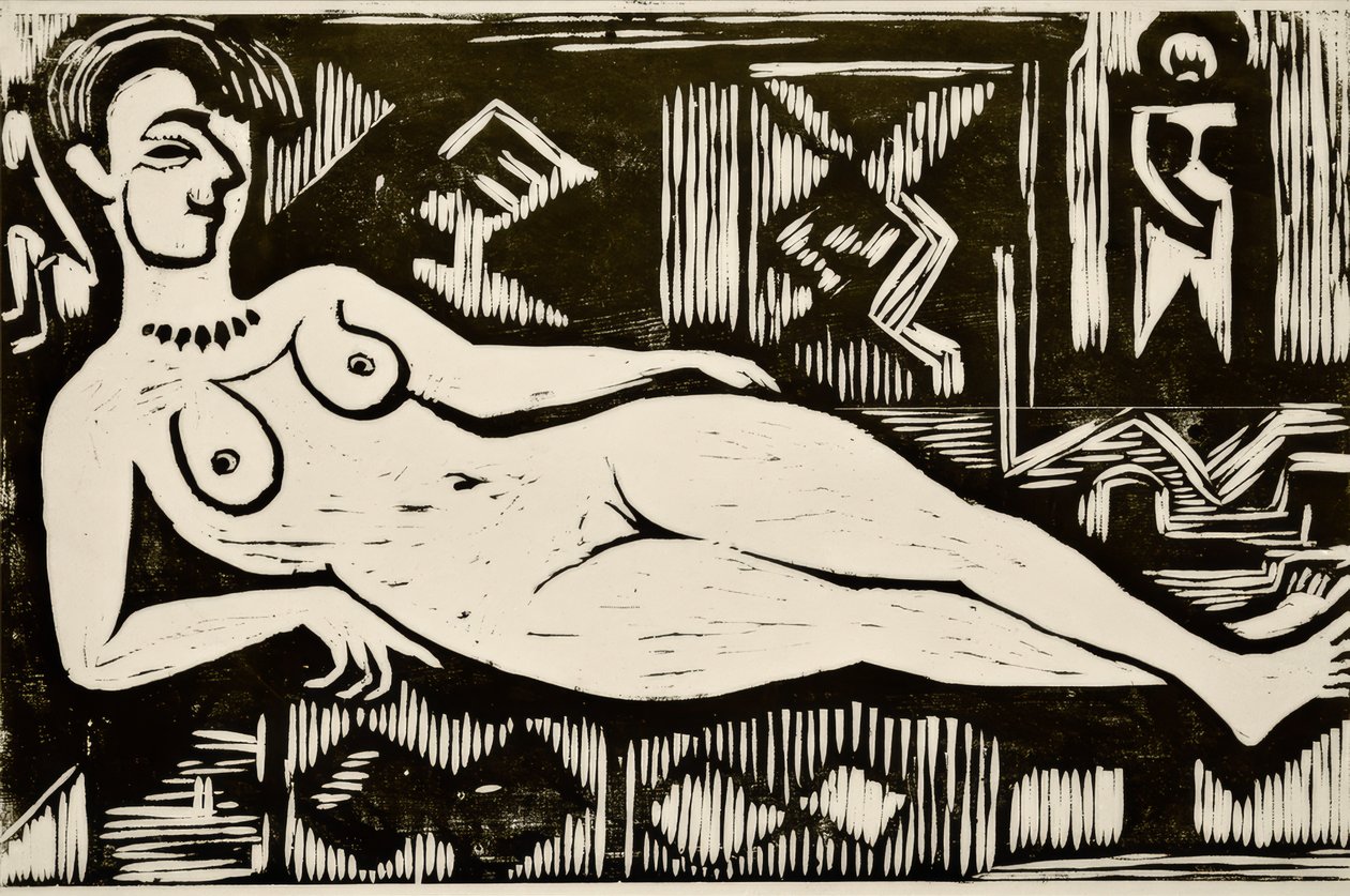Gran desnudo reclinado de Ernst Ludwig Kirchner