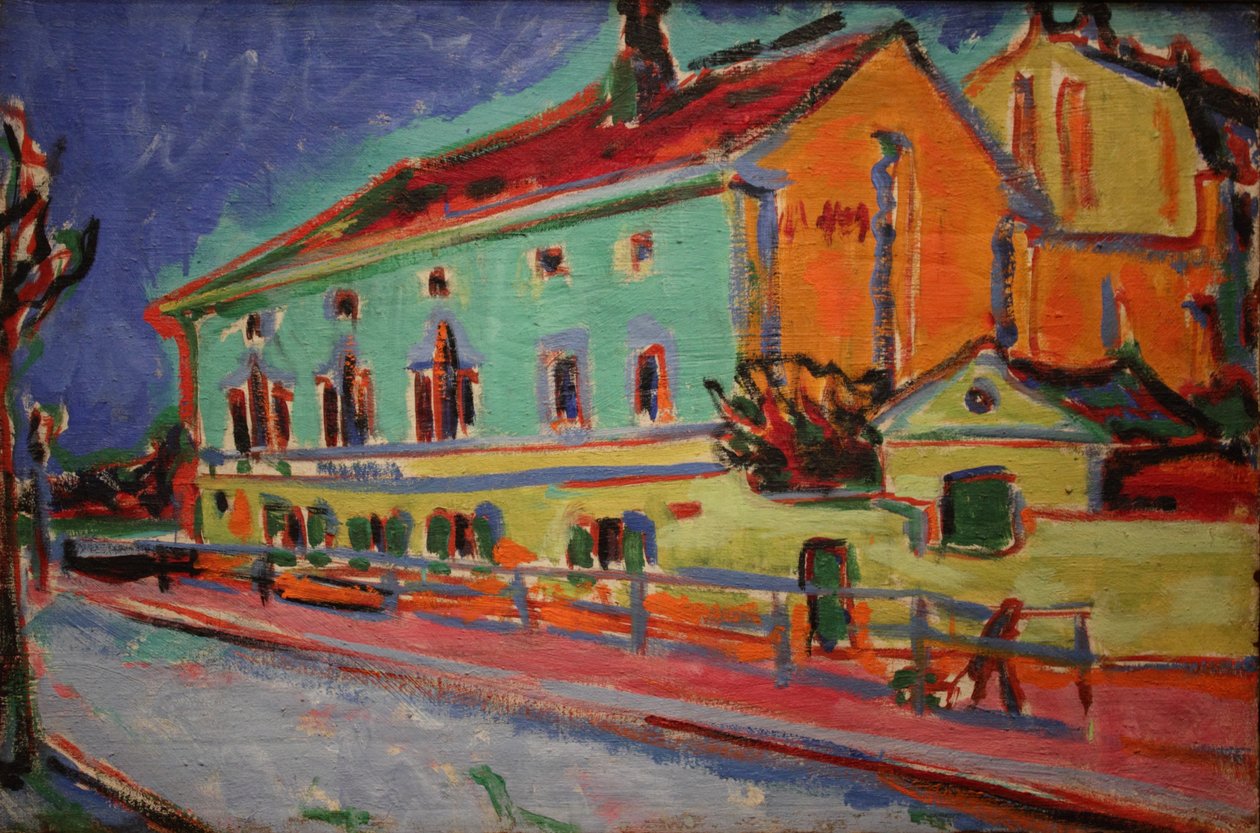 Casas en Dresde de Ernst Ludwig Kirchner