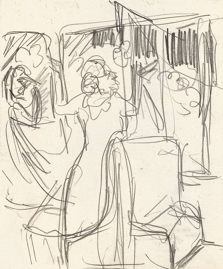 En el tren de Ernst Ludwig Kirchner