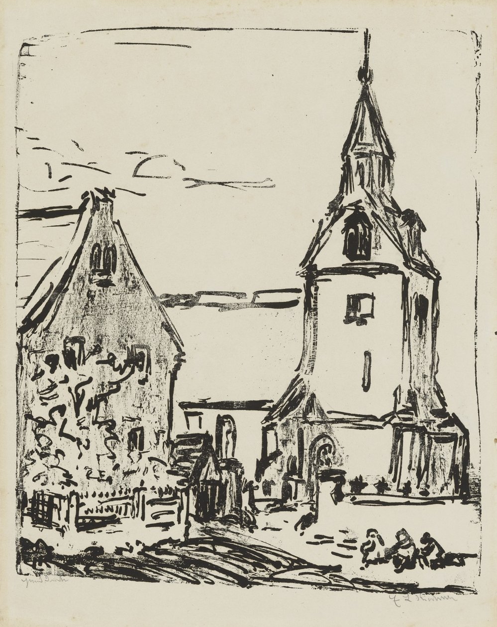 Iglesia en Goppeln de Ernst Ludwig Kirchner