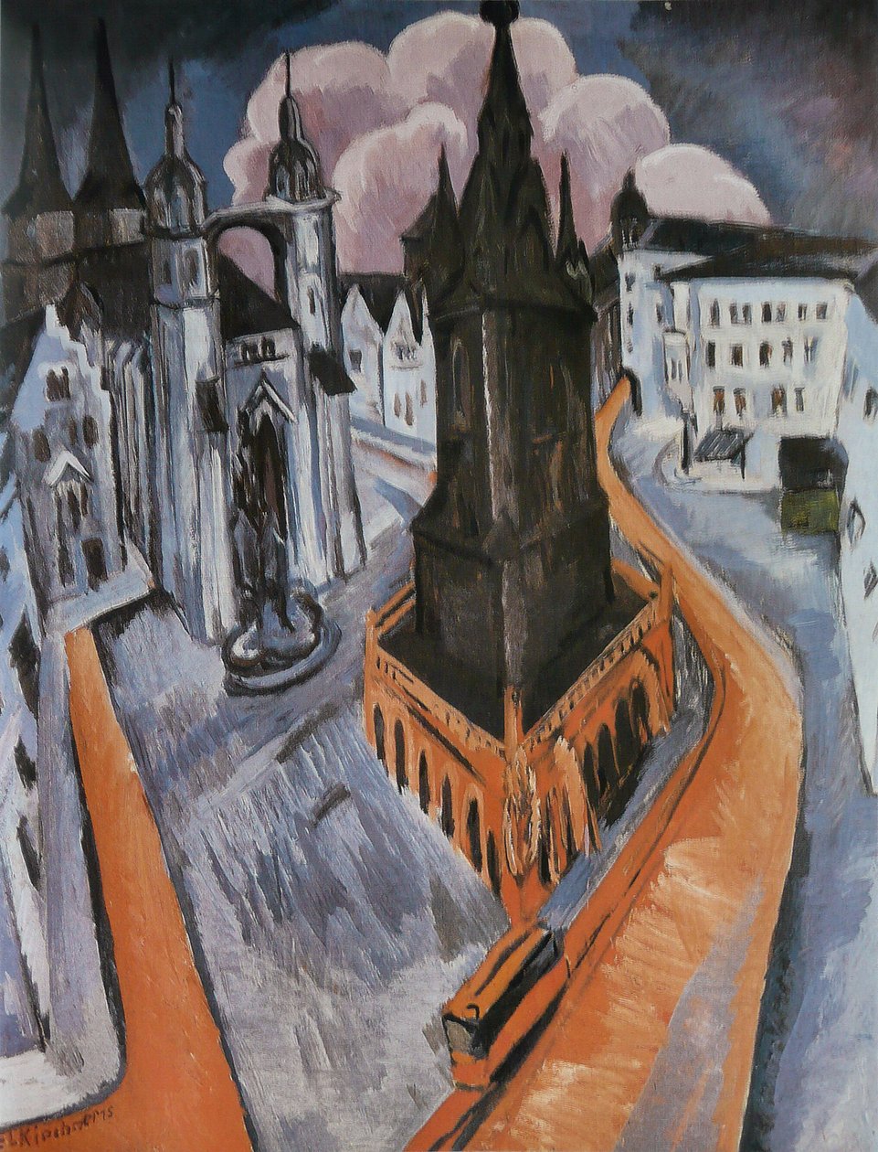 La Torre roja de Ernst Ludwig Kirchner